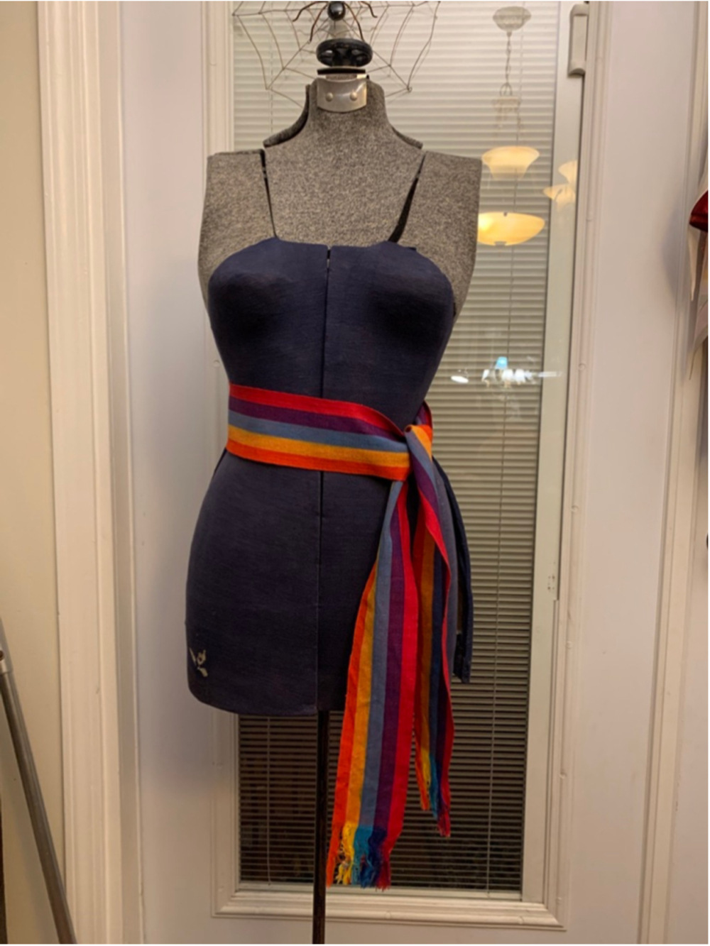Women's Unbranded Rainbow Striped Scarf sash belt One Size Multi-color